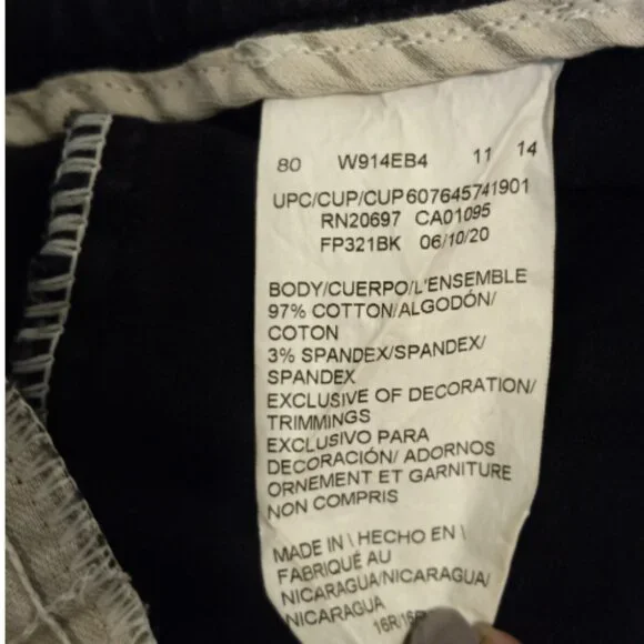 Dickies Women's Pants 16R Black Relaxed Fit Pockets Career Casual - Picture 9 of 13